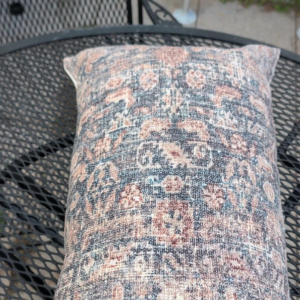 Amber Lewis X LOLOI Elegant Multicolor Decorative Pillow 13 x 35